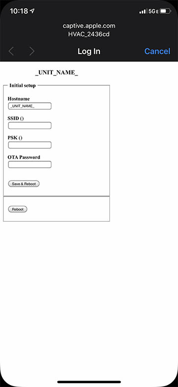 Access Point of Arduino - Configure