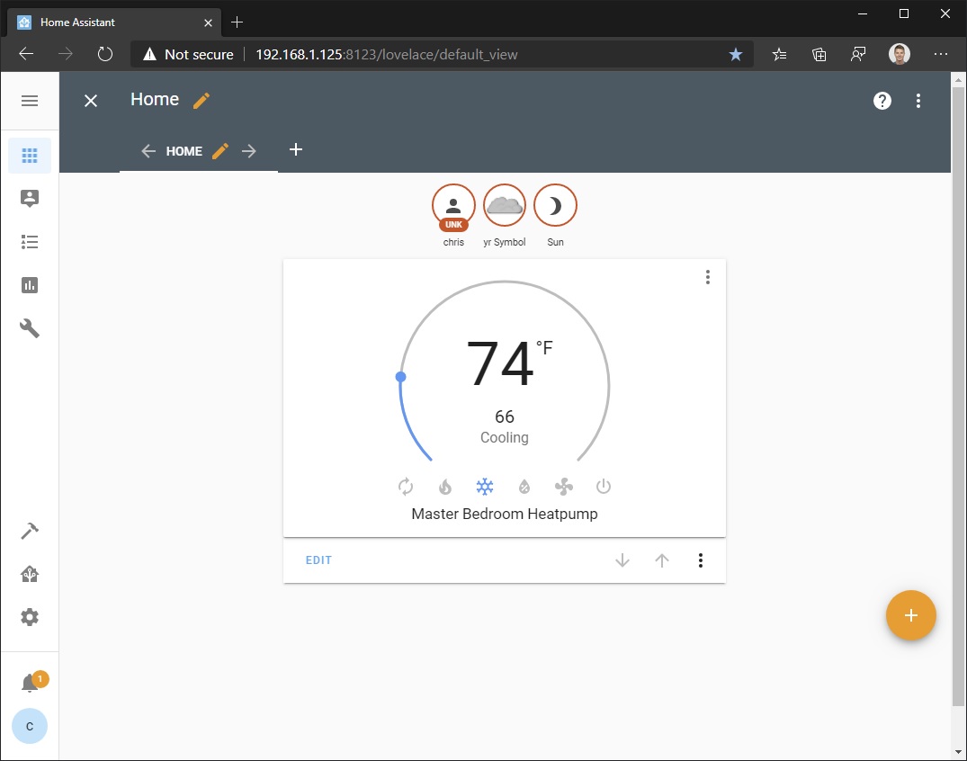 Adding a Heat Pump in Home Assistant - Step 6